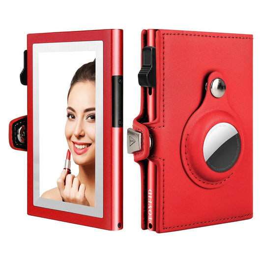 Cartera de Piel para Mujer TOYFID · Espejo y Hueco para AirTag