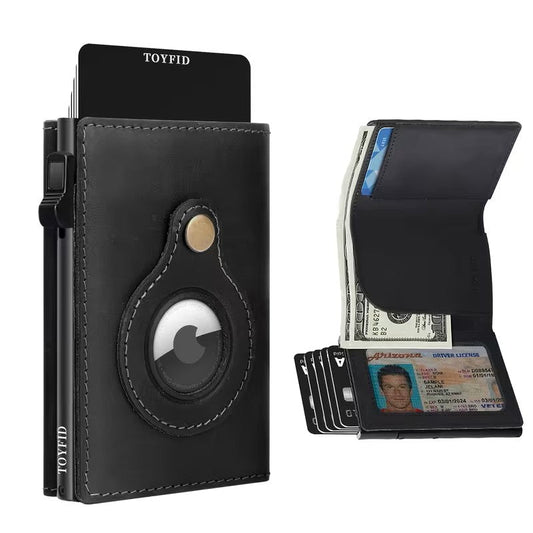 Cartera de Piel para Hombre TOYFID · RFID, Espejo y Hueco para AirTag