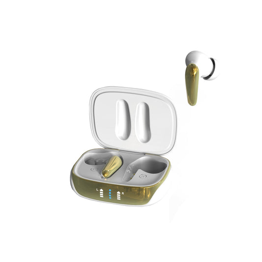 Auriculares Inalámbricos AIR Focus ANC Cancelación de Ruido · Blanco Perla y Dorado