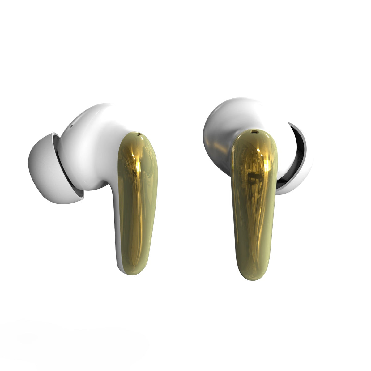 Auriculares Inalámbricos AIR Focus ANC Cancelación de Ruido · Blanco Perla y Dorado