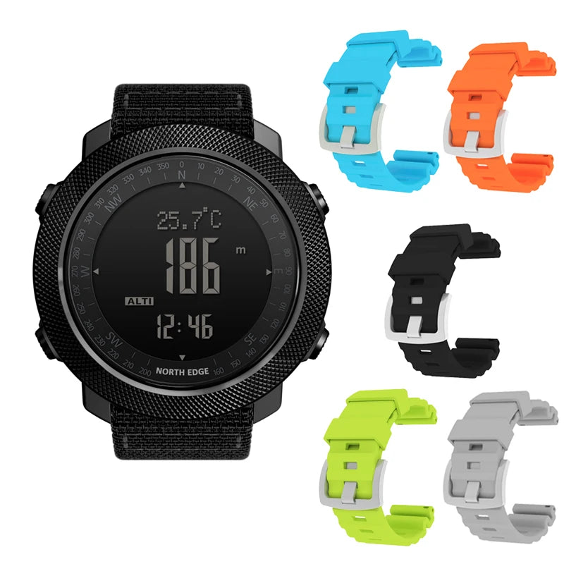 Reloj Deportivo North Edge · Sumergible 50 m con Brújula y Altímetro