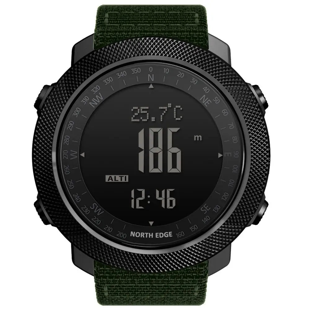 Reloj Deportivo North Edge · Sumergible 50 m con Brújula y Altímetro