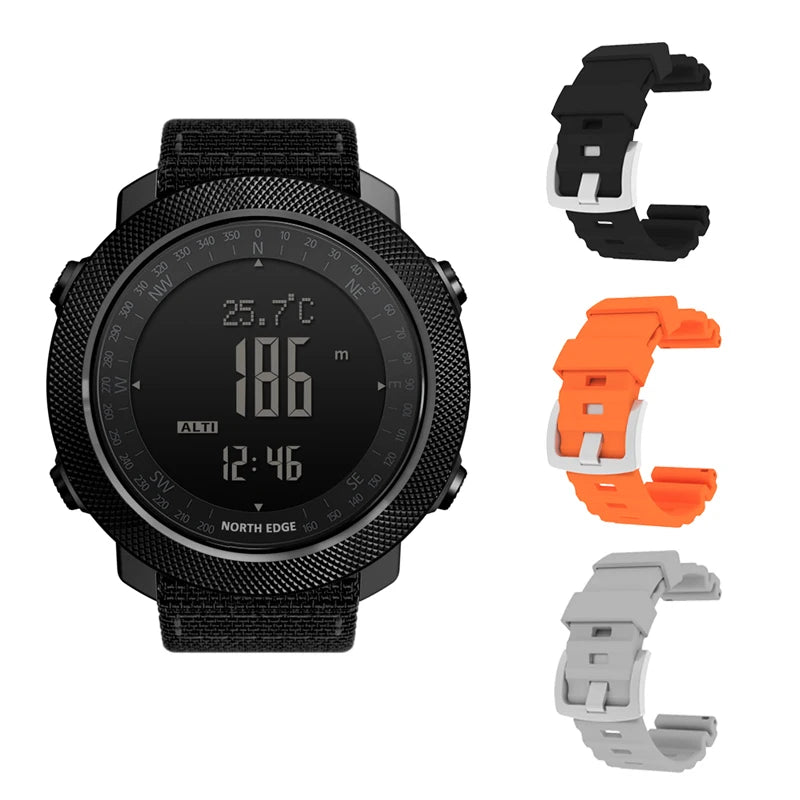 Reloj Deportivo North Edge · Sumergible 50 m con Brújula y Altímetro