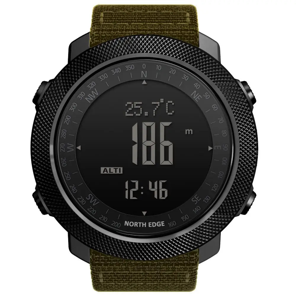 Reloj Deportivo North Edge · Sumergible 50 m con Brújula y Altímetro