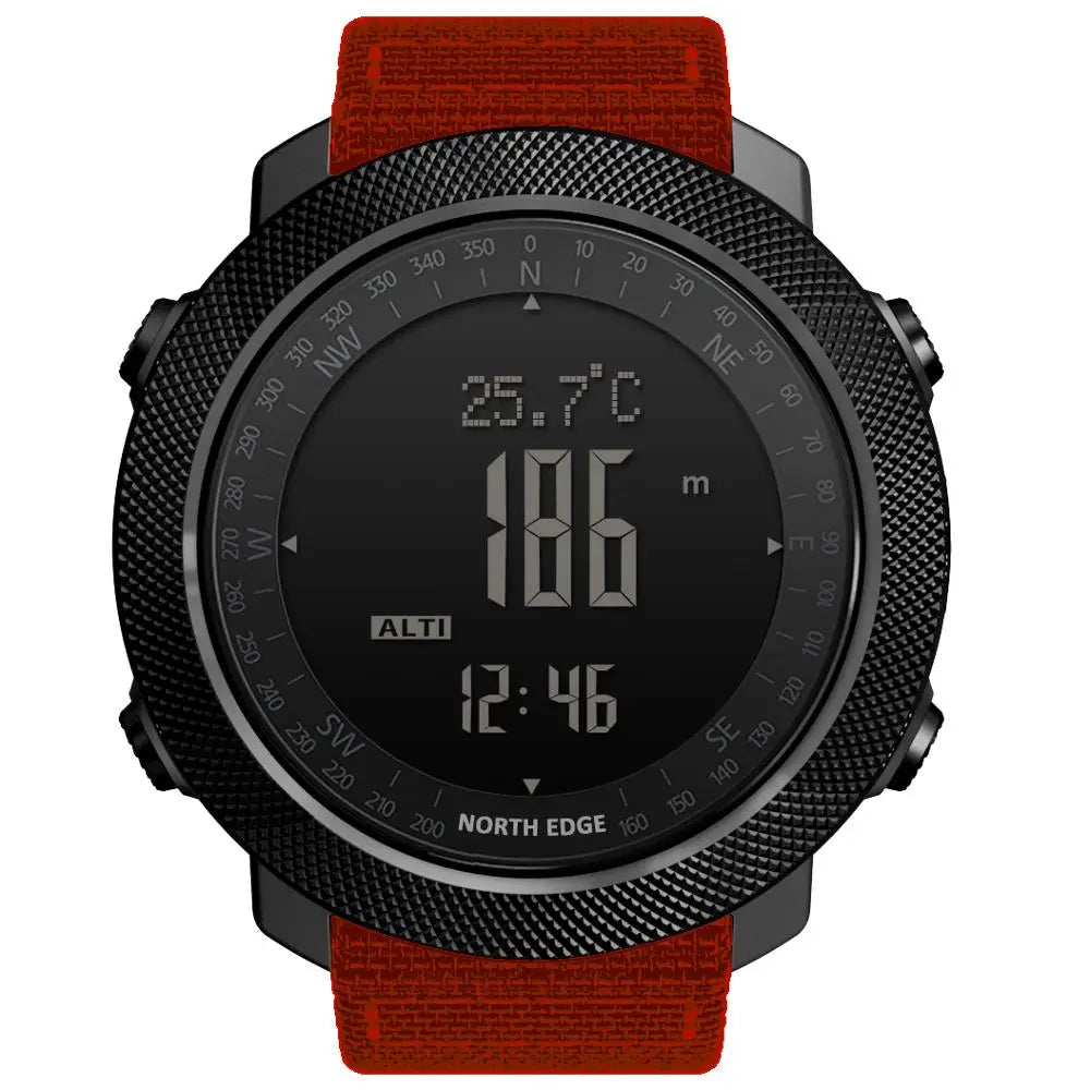 Reloj Deportivo North Edge · Sumergible 50 m con Brújula y Altímetro