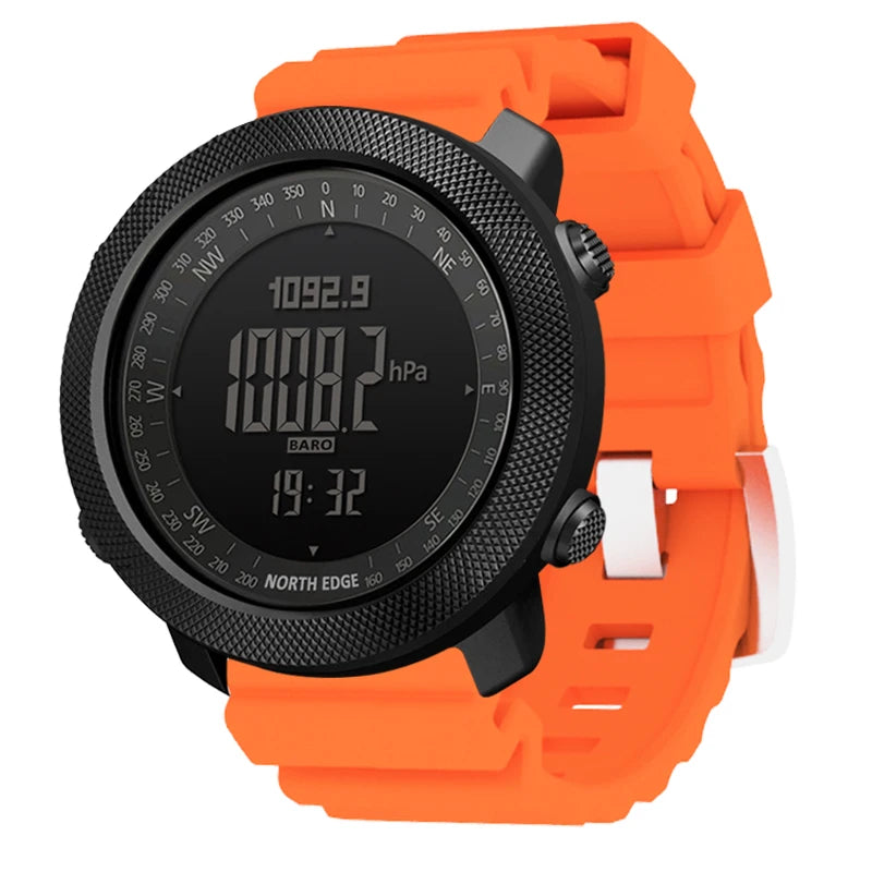 Reloj Deportivo North Edge · Sumergible 50 m con Brújula y Altímetro