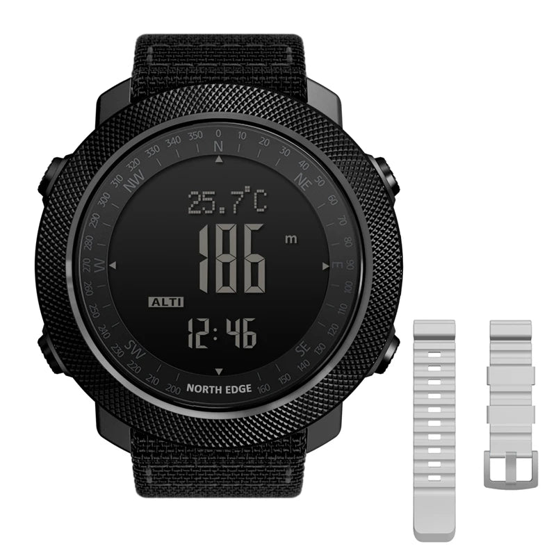 Reloj Deportivo North Edge · Sumergible 50 m con Brújula y Altímetro