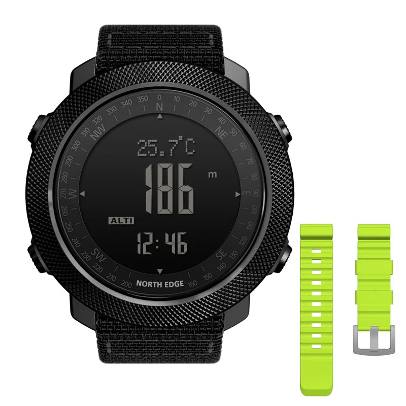 Reloj Deportivo North Edge · Sumergible 50 m con Brújula y Altímetro