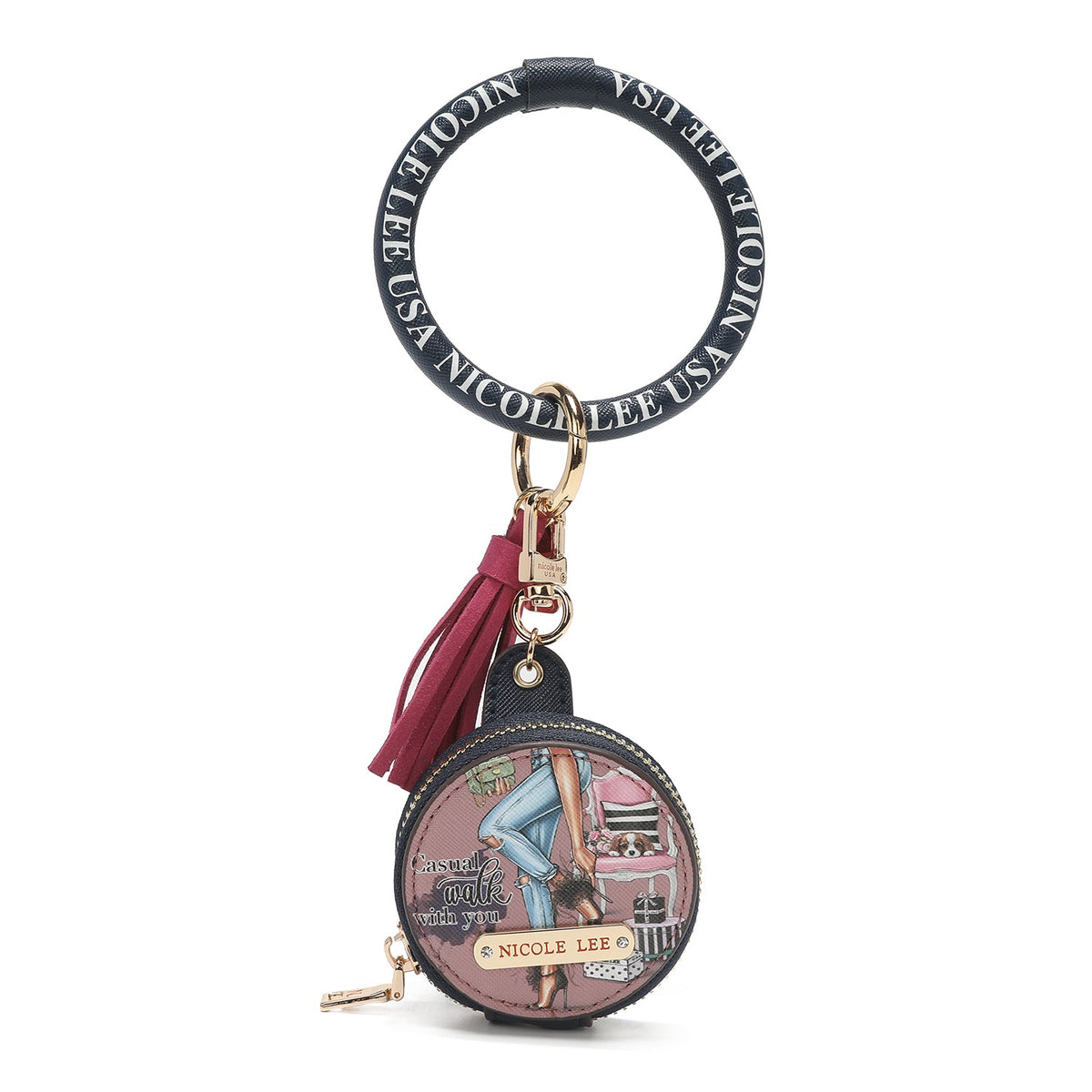 Pulsera con Llavero y Porta Audífonos