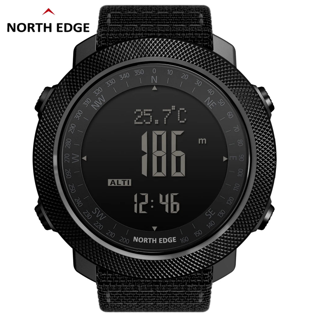 Reloj Deportivo North Edge · Sumergible 50 m con Brújula y Altímetro
