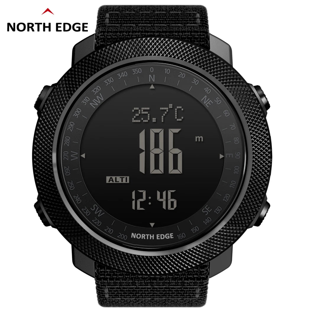 Reloj Deportivo North Edge · Sumergible 50 m con Brújula y Altímetro