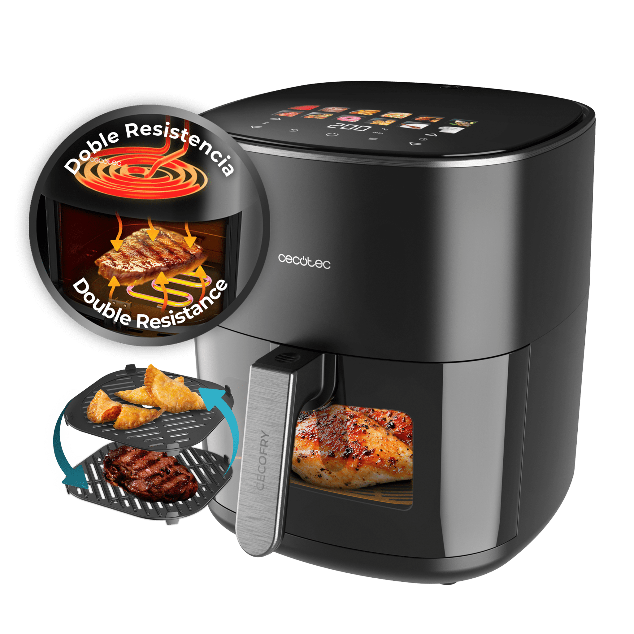 Freidora de Aire Cecotec Cecofry Grill 6.5 L
