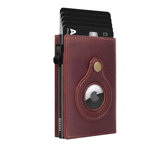 Cartera de Piel para Hombre TOYFID · RFID, Espejo y Hueco para AirTag